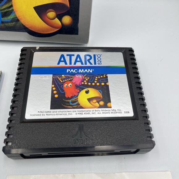 1982 Pac-Man Atari 5200 Vintage Game w/Box, Owners Manual. Tested - Picture 4 of 14